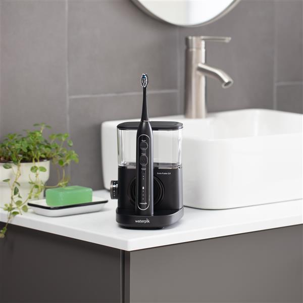 Black Waterpik™ Sonic-Fusion™ 2.0 Professional Flossing Toothbrush - Image 6