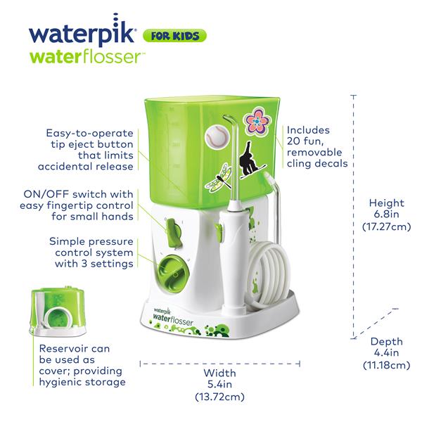 White Waterpik™ Water Flosser For Kids - Image 2