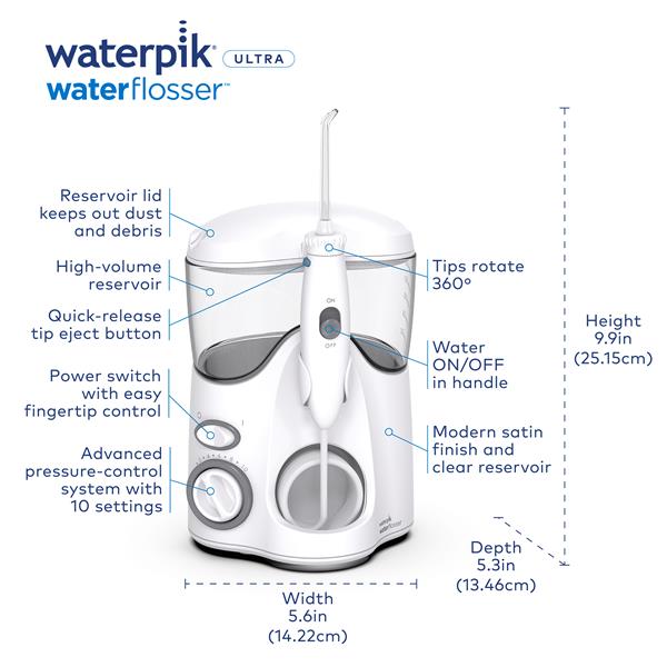 White Waterpik Ultra Water Flosser - Image 2