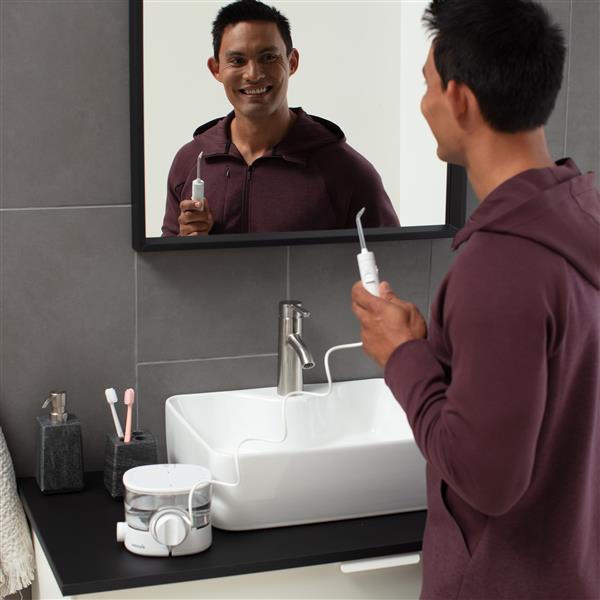 White Waterpik™ ION Countertop Cordless Water Flosser - Image 3