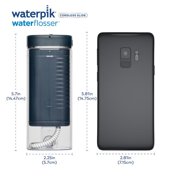 Blue Waterpik™ Cordless Slide Professional Water Flosser - Image 12