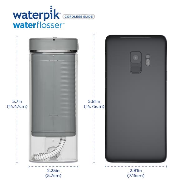 Gray Waterpik™ Cordless Slide Professional Water Flosser - Image 12