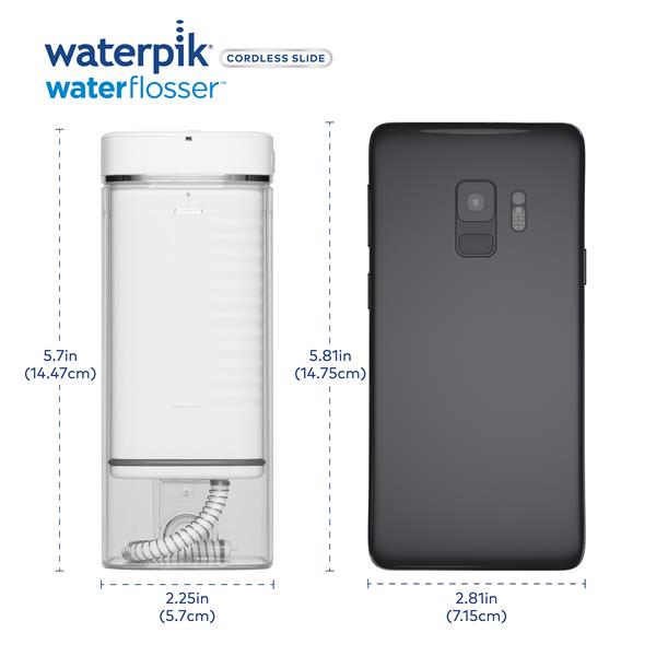 White Waterpik™ Cordless Slide Professional Water Flosser - Image 12