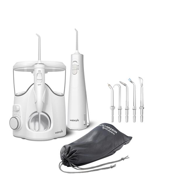 White Waterpik™ Ultra Plus and Cordless Enhance 3000 Combo