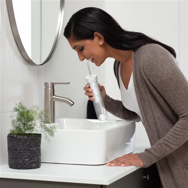 White Waterpik™ Cordless Slide Water Flosser - Image 3