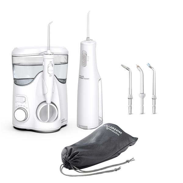 White Waterpik™ Ultra Plus and Cordless Express Combo